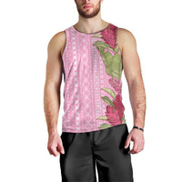 Women's Day Samoa Malu Tattoo Inspired Mix Teuila Men Tank Top Rose Pink LT7 - Polynesian Pride
