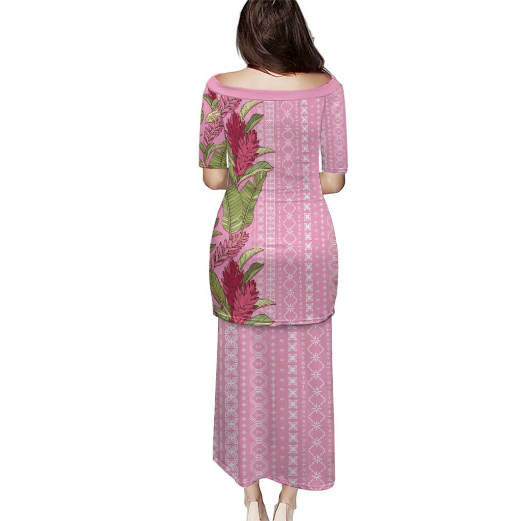 Women's Day Samoa Malu Tattoo Inspired Mix Teuila Puletasi Rose Pink