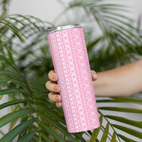 Women's Day Samoa Malu Tattoo Inspired Mix Teuila Skinny Tumbler Rose Pink