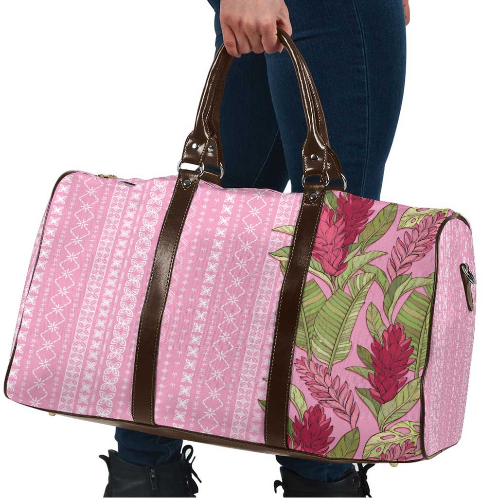 Women's Day Samoa Malu Tattoo Inspired Mix Teuila Travel Bag Rose Pink LT7 - Polynesian Pride