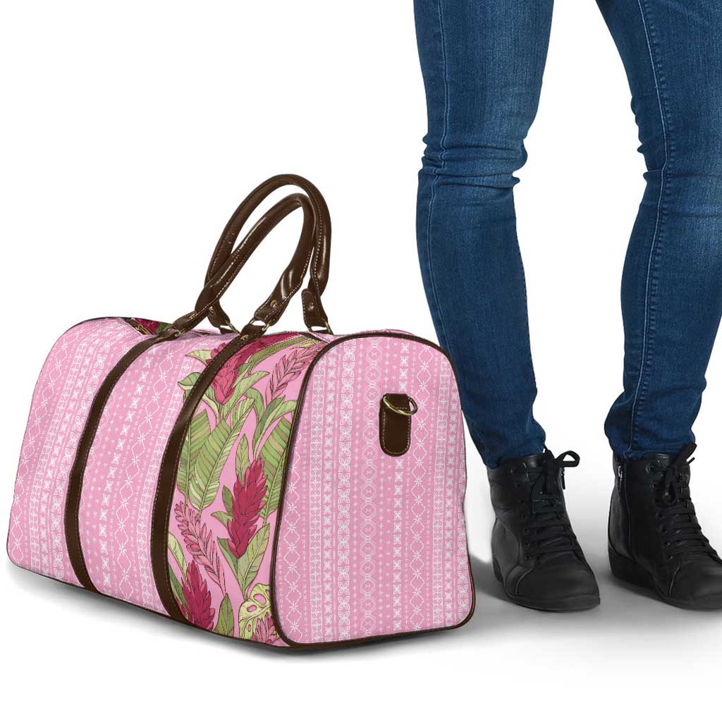 Women's Day Samoa Malu Tattoo Inspired Mix Teuila Travel Bag Rose Pink LT7 - Polynesian Pride