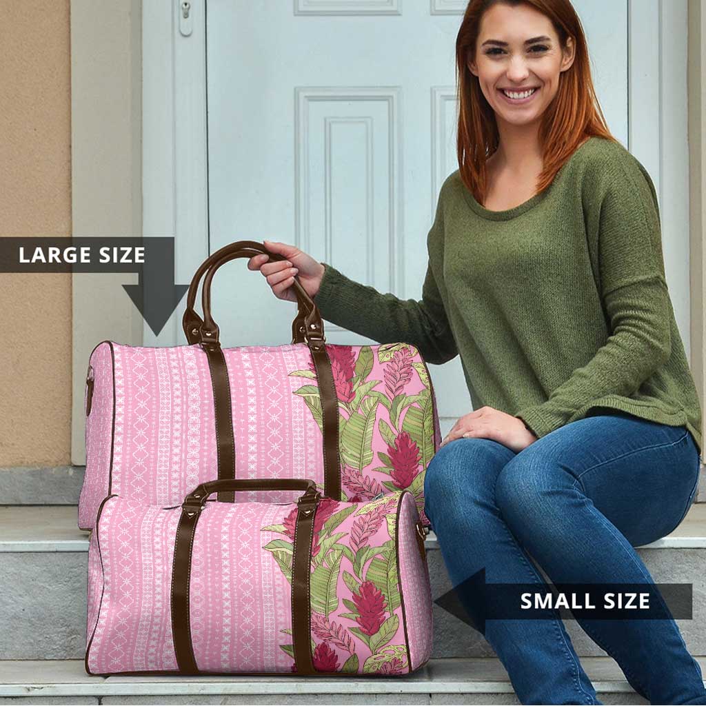 Women's Day Samoa Malu Tattoo Inspired Mix Teuila Travel Bag Rose Pink LT7 - Polynesian Pride
