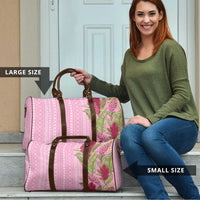 Women's Day Samoa Malu Tattoo Inspired Mix Teuila Travel Bag Rose Pink LT7 - Polynesian Pride