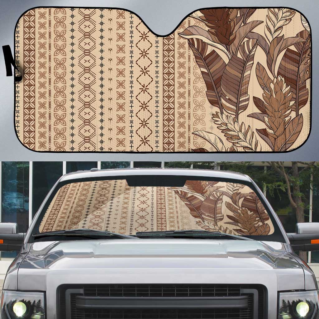 Women's Day Samoa Malu Tattoo Inspired Mix Teuila Auto Sun Shade Vintage Tapa
