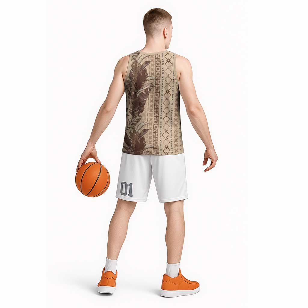 Women's Day Samoa Malu Tattoo Inspired Mix Teuila Basketball Jersey Vintage Tapa