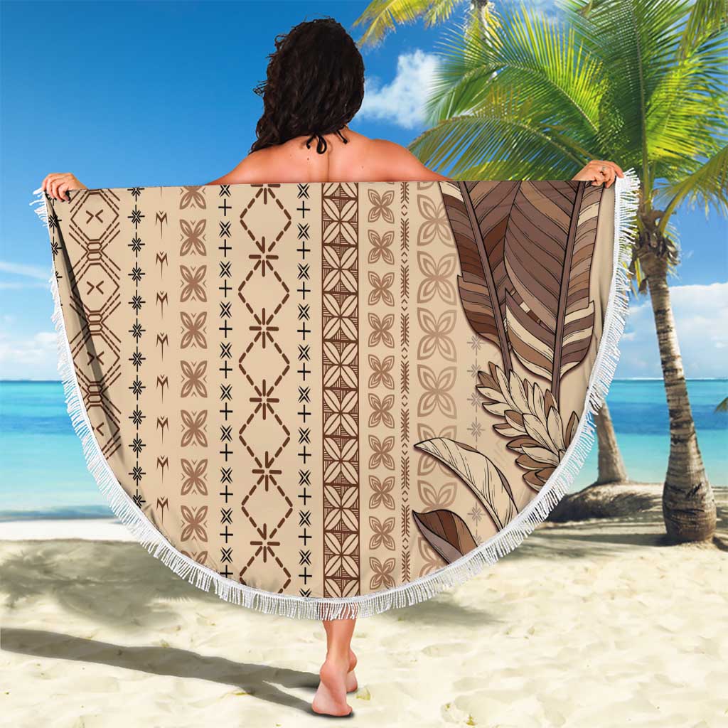 Women's Day Samoa Malu Tattoo Inspired Mix Teuila Beach Blanket Vintage Tapa