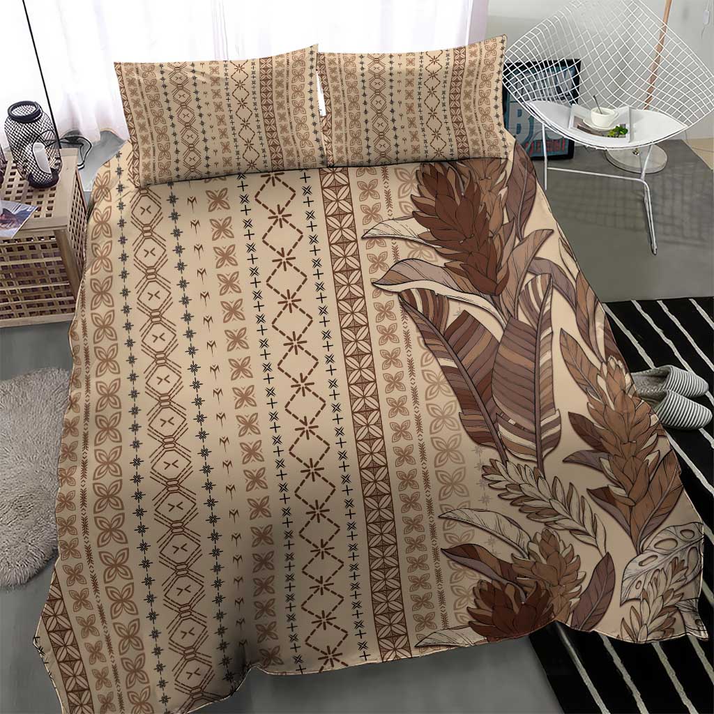 Women's Day Samoa Malu Tattoo Inspired Mix Teuila Bedding Set Vintage Tapa