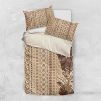 Women's Day Samoa Malu Tattoo Inspired Mix Teuila Bedding Set Vintage Tapa