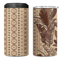 Women's Day Samoa Malu Tattoo Inspired Mix Teuila 4 in 1 Can Cooler Tumbler Vintage Tapa