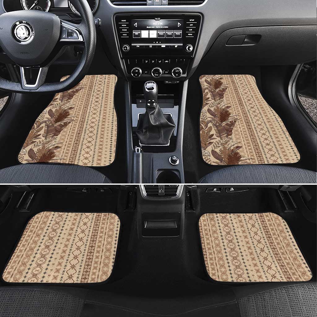 Women's Day Samoa Malu Tattoo Inspired Mix Teuila Car Mats Vintage Tapa