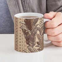Women's Day Samoa Malu Tattoo Inspired Mix Teuila Ceramic Mug Vintage Tapa
