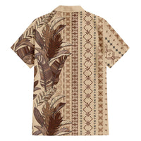 Women's Day Samoa Malu Tattoo Inspired Mix Teuila Family Matching Off The Shoulder Long Sleeve Dress and Hawaiian Shirt Vintage Tapa LT7 - Polynesian Pride