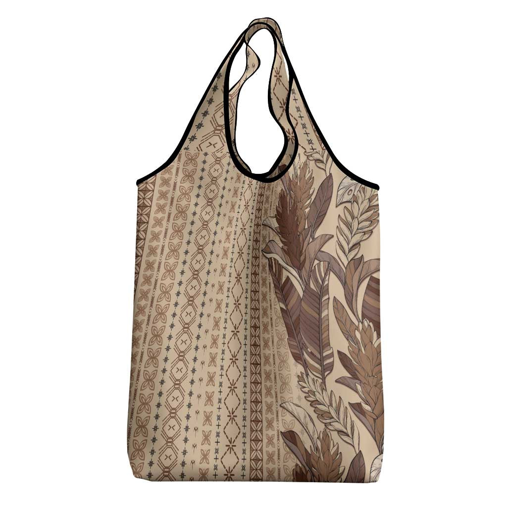 Women's Day Samoa Malu Tattoo Inspired Mix Teuila Grocery Bag Vintage Tapa