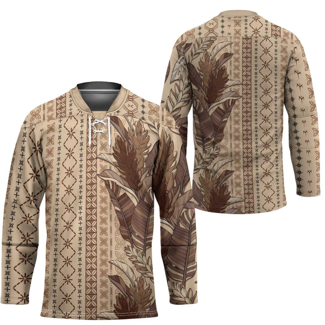 Women's Day Samoa Malu Tattoo Inspired Mix Teuila Hockey Jersey Vintage Tapa