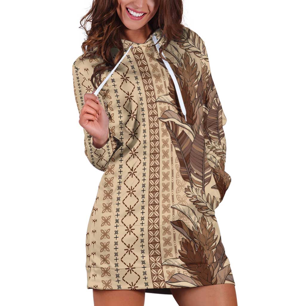 Women's Day Samoa Malu Tattoo Inspired Mix Teuila Hoodie Dress Vintage Tapa