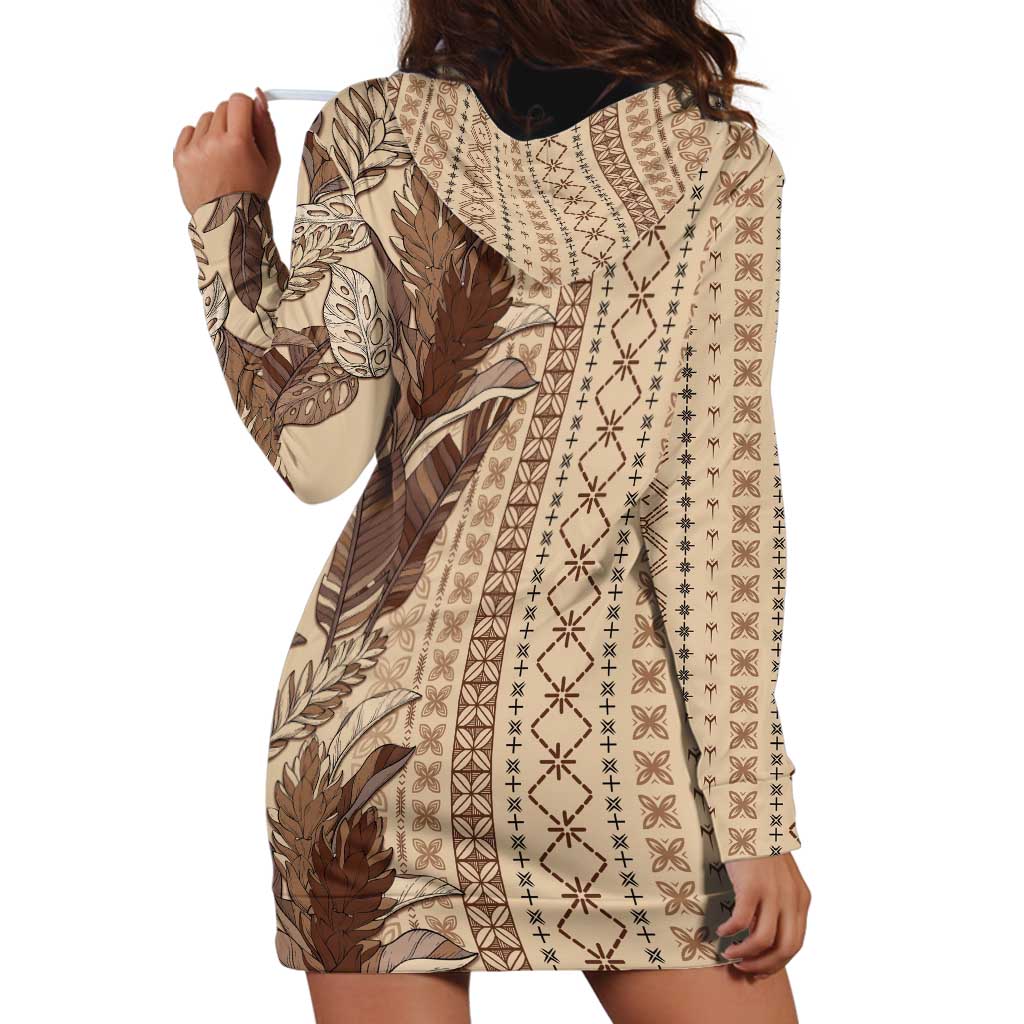 Women's Day Samoa Malu Tattoo Inspired Mix Teuila Hoodie Dress Vintage Tapa