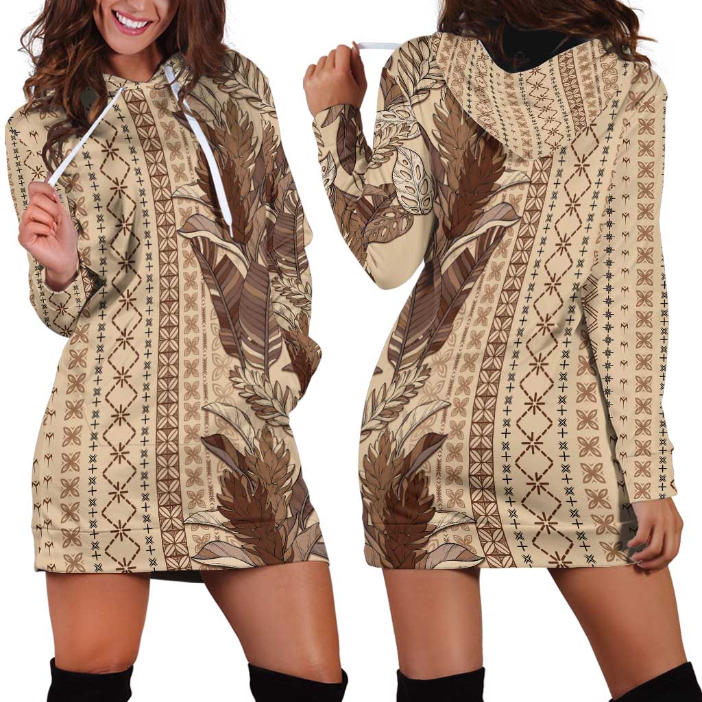 Women's Day Samoa Malu Tattoo Inspired Mix Teuila Hoodie Dress Vintage Tapa
