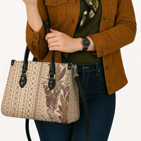 Women's Day Samoa Malu Tattoo Inspired Mix Teuila Leather Bag Vintage Tapa LT7 - Polynesian Pride