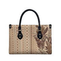 Women's Day Samoa Malu Tattoo Inspired Mix Teuila Leather Bag Vintage Tapa LT7 - Polynesian Pride