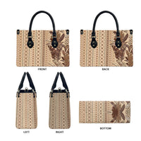 Women's Day Samoa Malu Tattoo Inspired Mix Teuila Leather Bag Vintage Tapa LT7 - Polynesian Pride
