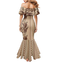 Women's Day Samoa Malu Tattoo Inspired Mix Teuila Mermaid Dress Vintage Tapa LT7 - Polynesian Pride