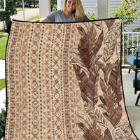Women's Day Samoa Malu Tattoo Inspired Mix Teuila Quilt Vintage Tapa LT7 Beige - Polynesian Pride