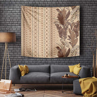 Women's Day Samoa Malu Tattoo Inspired Mix Teuila Tapestry Vintage Tapa LT7 Beige - Polynesian Pride