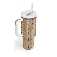 Women's Day Samoa Malu Tattoo Inspired Mix Teuila Tumbler With Handle Vintage Tapa