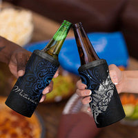 Maori Matariki 4 in 1 Can Cooler Tumbler Landscape Styled Fern - Galaxy