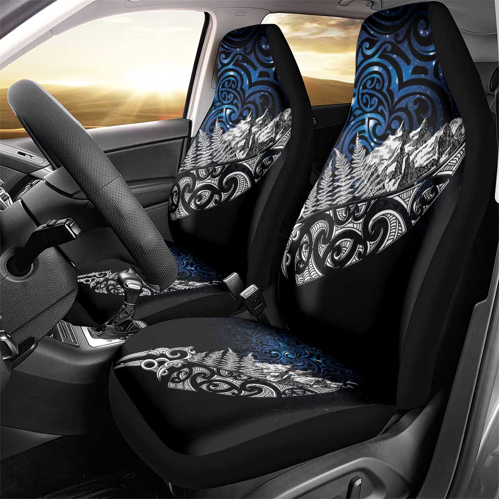 Maori Matariki Car Seat Cover Landscape Styled Fern - Galaxy