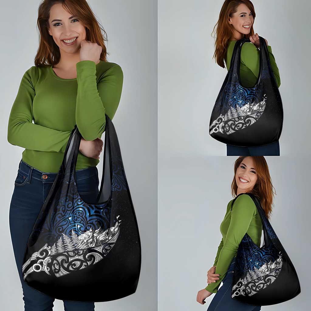 Maori Matariki Grocery Bag Landscape Styled Fern - Galaxy