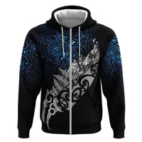 Maori Matariki Hoodie Landscape Styled Fern - Galaxy