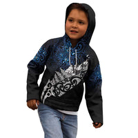 Maori Matariki Kid Hoodie Landscape Styled Fern - Galaxy