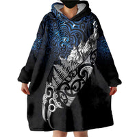 Maori Matariki Wearable Blanket Hoodie Landscape Styled Fern - Galaxy