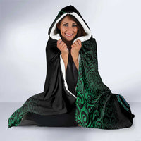 Maori Matariki Hooded Blanket Landscape Styled Fern - Paua Shell