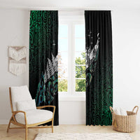 Maori Matariki Window Curtain Landscape Styled Fern - Paua Shell
