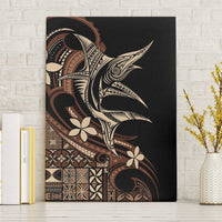 Samoa Manuia le Aso Tuto'atasi Canvas Wall Art Siapo Mamanu Mix Tatau Marlin