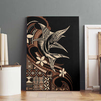 Samoa Manuia le Aso Tuto'atasi Canvas Wall Art Siapo Mamanu Mix Tatau Marlin
