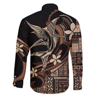 Samoa Manuia le Aso Tuto'atasi Family Matching Short Sleeve Bodycon Dress and Hawaiian Shirt Siapo Mamanu Mix Tatau Marlin