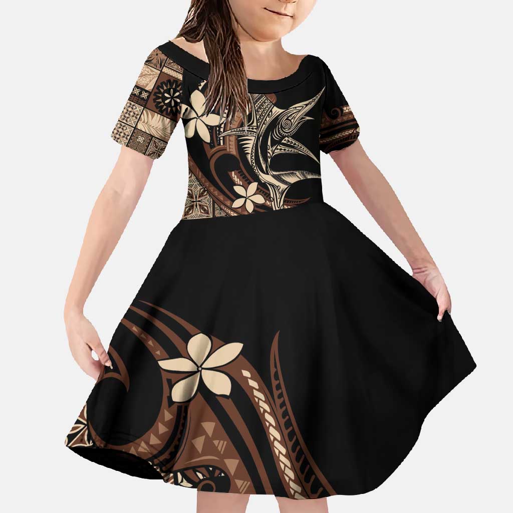 Samoa Manuia le Aso Tuto'atasi Family Matching Tank Maxi Dress and Hawaiian Shirt Siapo Mamanu Mix Tatau Marlin
