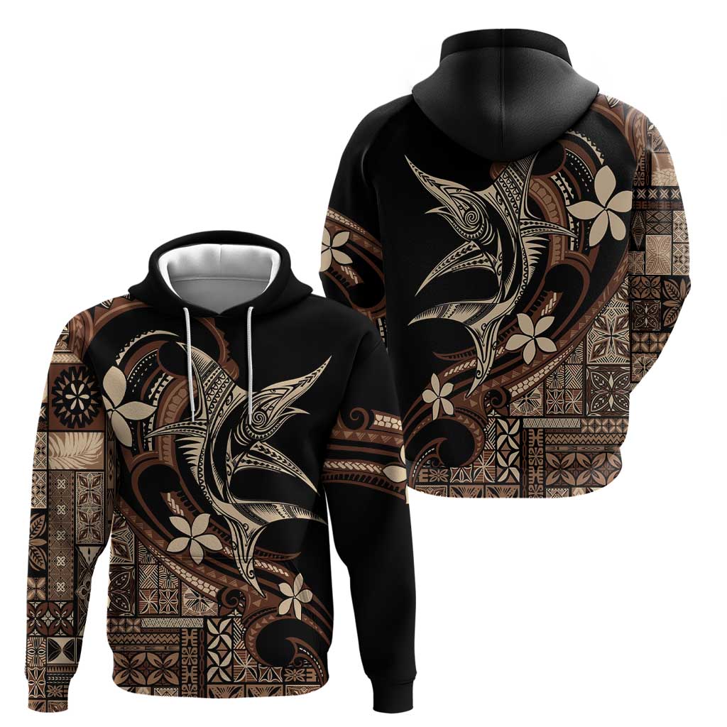 Samoa Manuia le Aso Tuto'atasi Hoodie Siapo Mamanu Mix Tatau Marlin