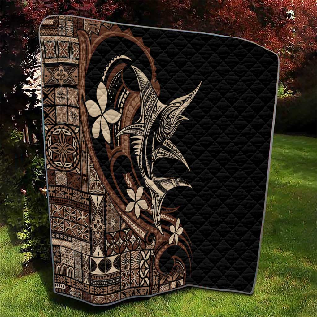 Samoa Manuia le Aso Tuto'atasi Quilt Siapo Mamanu Mix Tatau Marlin
