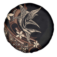 Samoa Manuia le Aso Tuto'atasi Spare Tire Cover Siapo Mamanu Mix Tatau Marlin
