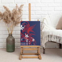 Samoa Manuia le Aso Tuto'atasi Canvas Wall Art Siapo Mamanu Mix Tatau Marlin - Flag Color