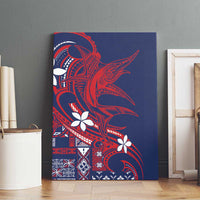 Samoa Manuia le Aso Tuto'atasi Canvas Wall Art Siapo Mamanu Mix Tatau Marlin - Flag Color