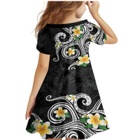 Kanaka Maoli Hawaii Plumeria Family Matching Mermaid Dress and Hawaiian Shirt Dancing Tentacles Black Style