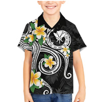 Kanaka Maoli Hawaii Plumeria Family Matching Mermaid Dress and Hawaiian Shirt Dancing Tentacles Black Style