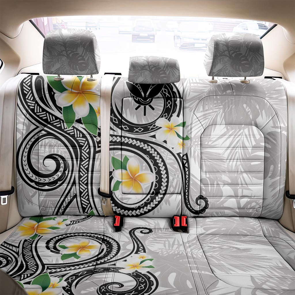 Kanaka Maoli Hawaii Plumeria Back Car Seat Cover Dancing Tentacles White Style