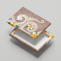 Kanaka Maoli Hawaii Plumeria Canvas Wall Art Dancing Tentacles Beige Style LT7