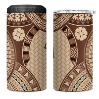 Bula Fiji Vintage 4 in 1 Can Cooler Tumbler Brown Masi Motifs